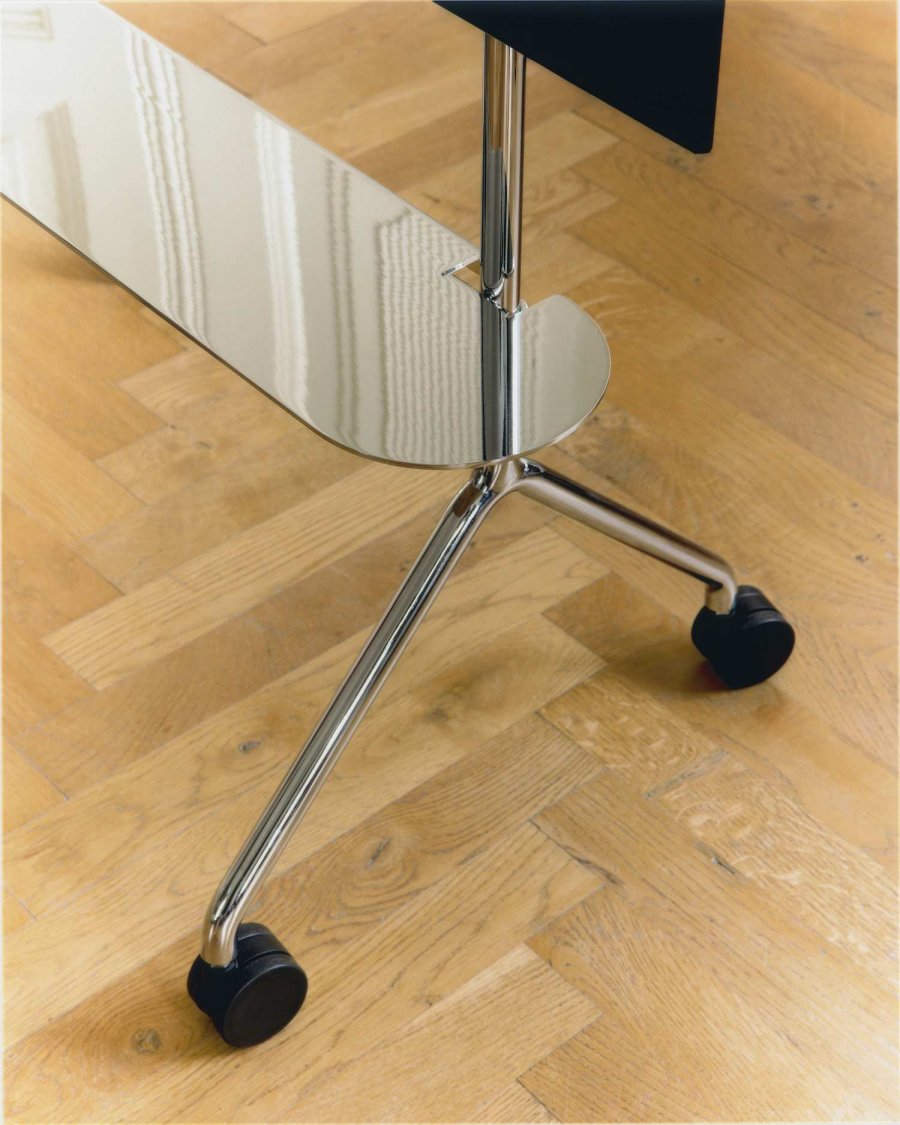 Pedestal Moon Light Shelf 82 cm, Chrome